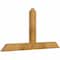 Ekena Millwork Portland Rough Sawn Timber Gable Bracket, Western Red Cedar, 48"W x 24"H x 2"D x 4"F, 12/12 Pitch GBW048X24X0204POR00RWR - alternate 5